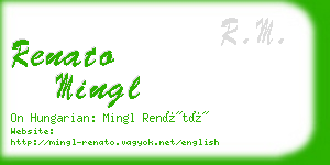 renato mingl business card